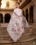 bhavini-blush-pink-floral-kurta-set-front-view-palace-staircase-festivewear