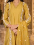 bhavini-mustard-yellow-white-embroidered-kurta-set-dotted-dupatta-elegant-pose-heritage-courtyard-festive-wear