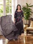 bhavini-black-red-floral-anarkali-suit-frontpose-palace-festivewear
