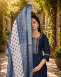 bhavini-navy-blue-embroidered-suit-frontwalk-garden-daywear