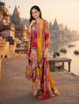 bhavini-yellow-red-printed-salwar-suit-front-view-floral-garden-festive-wear