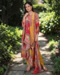 bhavini-mustard-yellow-multicolor-printed-kurta-set-with-dupatta-front-pose-garden-path-daywear