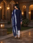 bhavini–Navy–White-Tie-Dye–Salwar-Suit–Floral-Embroidery–Front-View–Sunny-Dining-Room–Casual-Ethnic-Wear