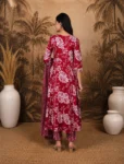 bhavini-crimson-red-white-botanical-floral-salwar-suit-front-view-tropical-botanical-studio-festive-wear