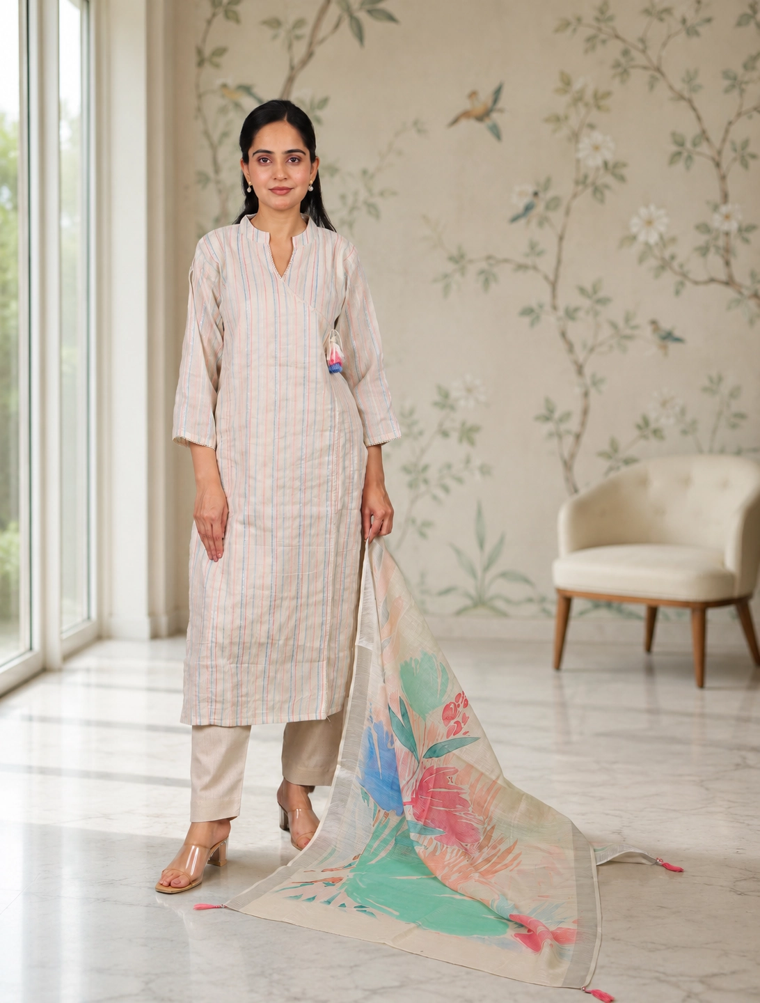 bhavini-ivory-pastel-striped-salwar-set-front-pose-floral-interior-summerwear