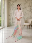 Kurti set with Dupatta Ivory white colour