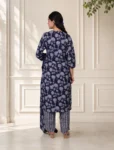 bhavini-navy-blue-floral-kurta-set-front-view-minimal-studio-ethnicwear
