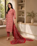 bhavini-red-cream-geometric-printed-salwar-set-front-pose-modern-livingroom-casualwear