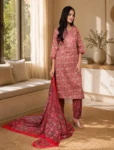bhavini-coral-red-ivory-geometric-print-salwar-suit-front-view-modern-living-room-casual-festive