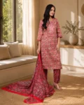 bhavini-red-cream-geometric-printed-salwar-set-front-pose-modern-livingroom-casualwear