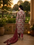 bhavini-beige-maroon-floral-kurta-closeup-pose-palace-night-festivewear