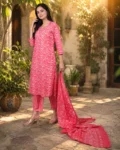 bhavini-coral-pink-floral-printed-suit-frontview-garden-daywear