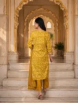 bhavini-mustard-botanical-print-salwar-set-side-pose-jungle-interior-daywear