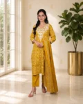 bhavini-mustard-botanical-print-salwar-set-side-pose-jungle-interior-daywear