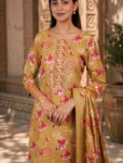 bhavini-mustard-yellow-red-floral-kurta-set-embroidered-yoke-front-view-heritage-courtyard-ethnic-wear